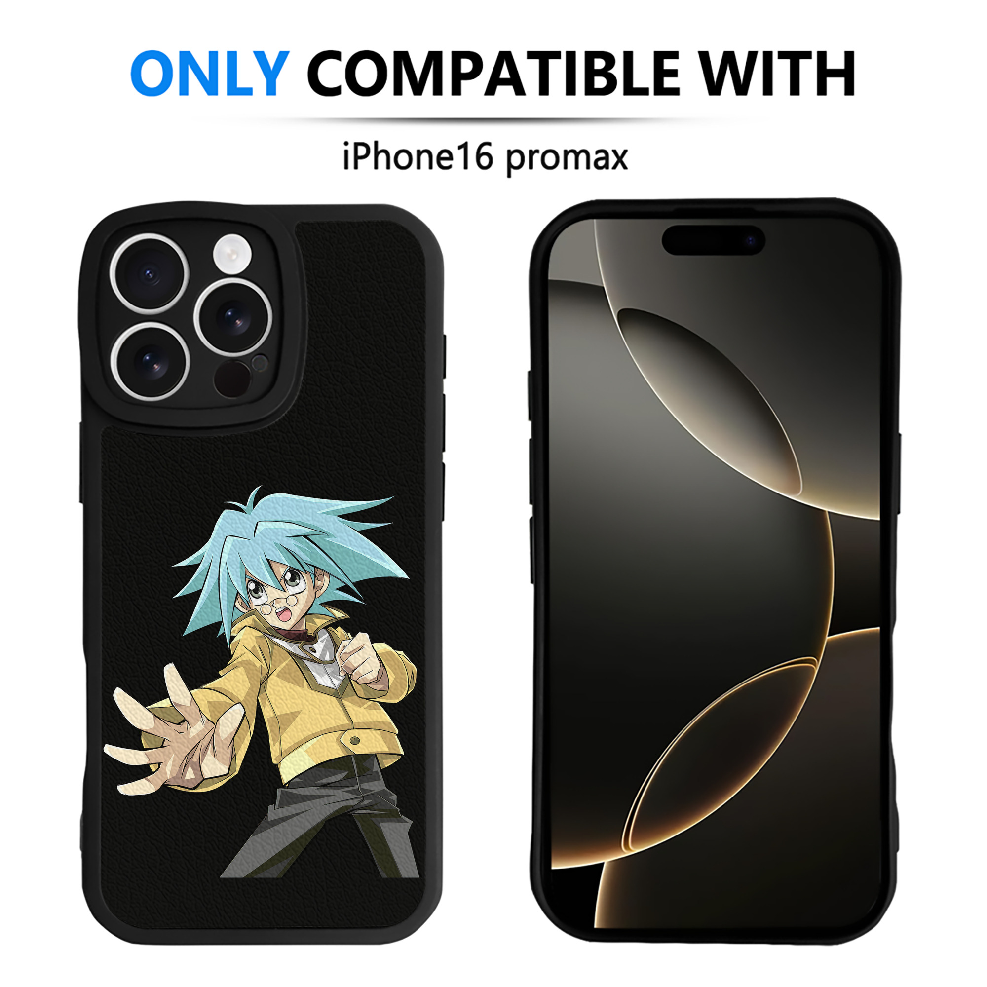 （画像用） 遊☆戯☆王 Yu-Gi-Oh! 【iPhone 16シリーズ対応】シリコンスマホケース（レザー調） 材質：シリコン